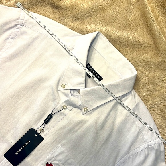 🎉HP🎉 DOLCE & GABBANA White Short Sleeve Shirt - Picture 5 of 7